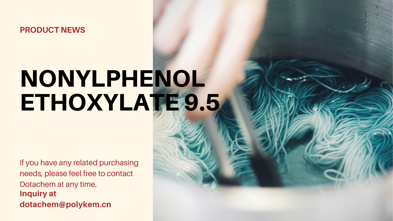Wat is nonylphenol ethoxylaat 9,5 mol gebruikt voor en levert voordeel van dotachem!