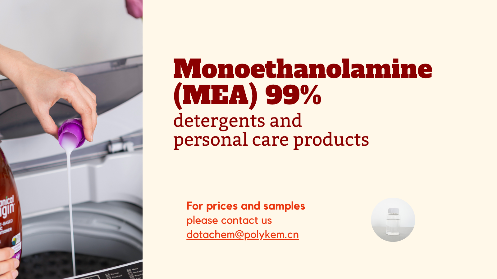 Monoethanolamine (MEA) 99%: het kerningrediënt in wasmiddelen en producten voor persoonlijke verzorging