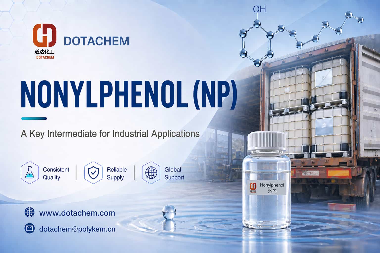 Dotachem Nonylfenol (NP): een belangrijk tussenproduct voor industriële toepassingen